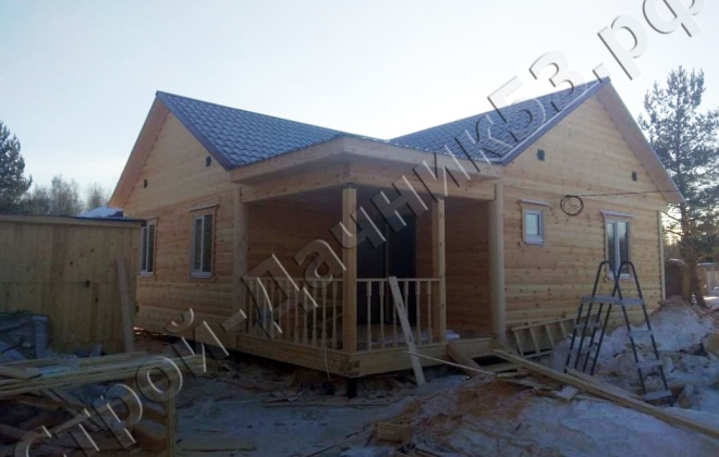 1 Брусовой дом 9×9, 81 м², Московская область, Деревня Мисцево (1)